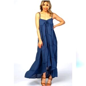 ☀️💙Lovestitch flowy maxi sun dress. In Sapphire blue, sz. medium